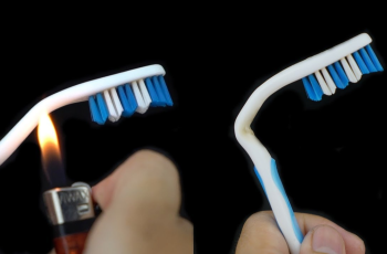 Warm up your old toothbrush with a lighter – the reason is very clever!